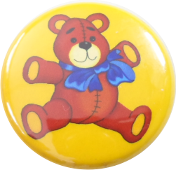 Teddybaer Button gelb